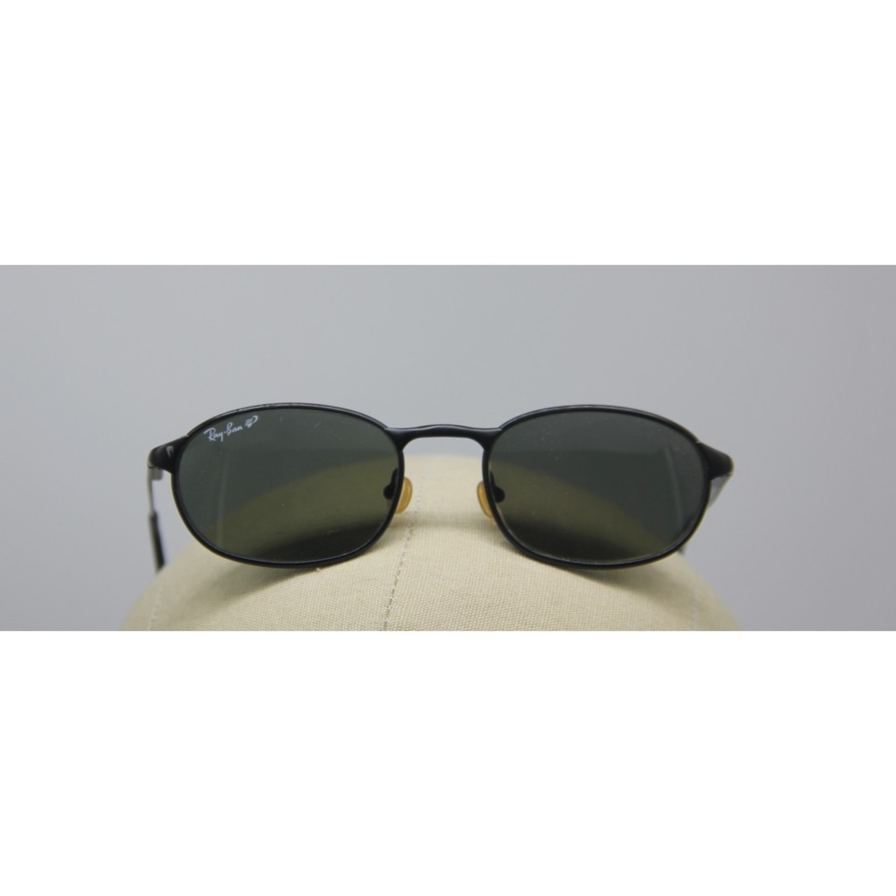 VINTAGE RAY BAN HIGHSTREET RB3003 W3079 SLEEK BLACK POLARIZED SUNGLASSES ITALY - Picture 3 of 13